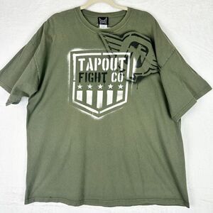 Tapout Vintage Y2K Tee Shirt Size XXL Green Jesse Pinkman UFC MMA